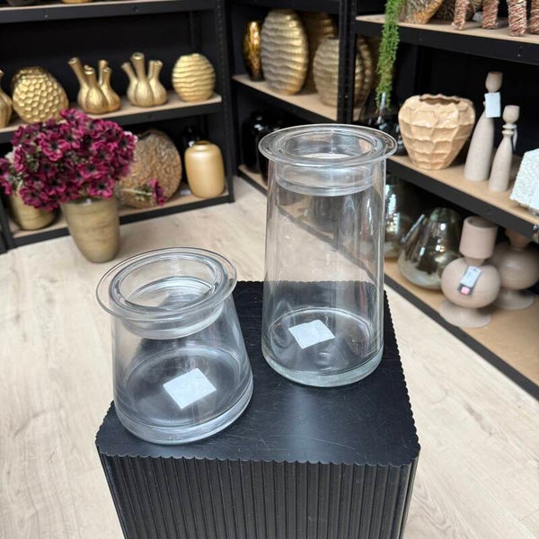 Glazen Pot Met Waxinehouder | In 2 maten