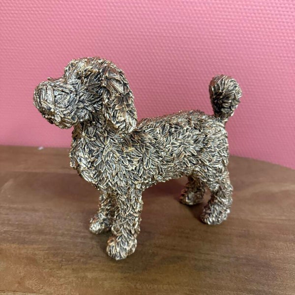 Beeld Doodle Goud | 22x22cm