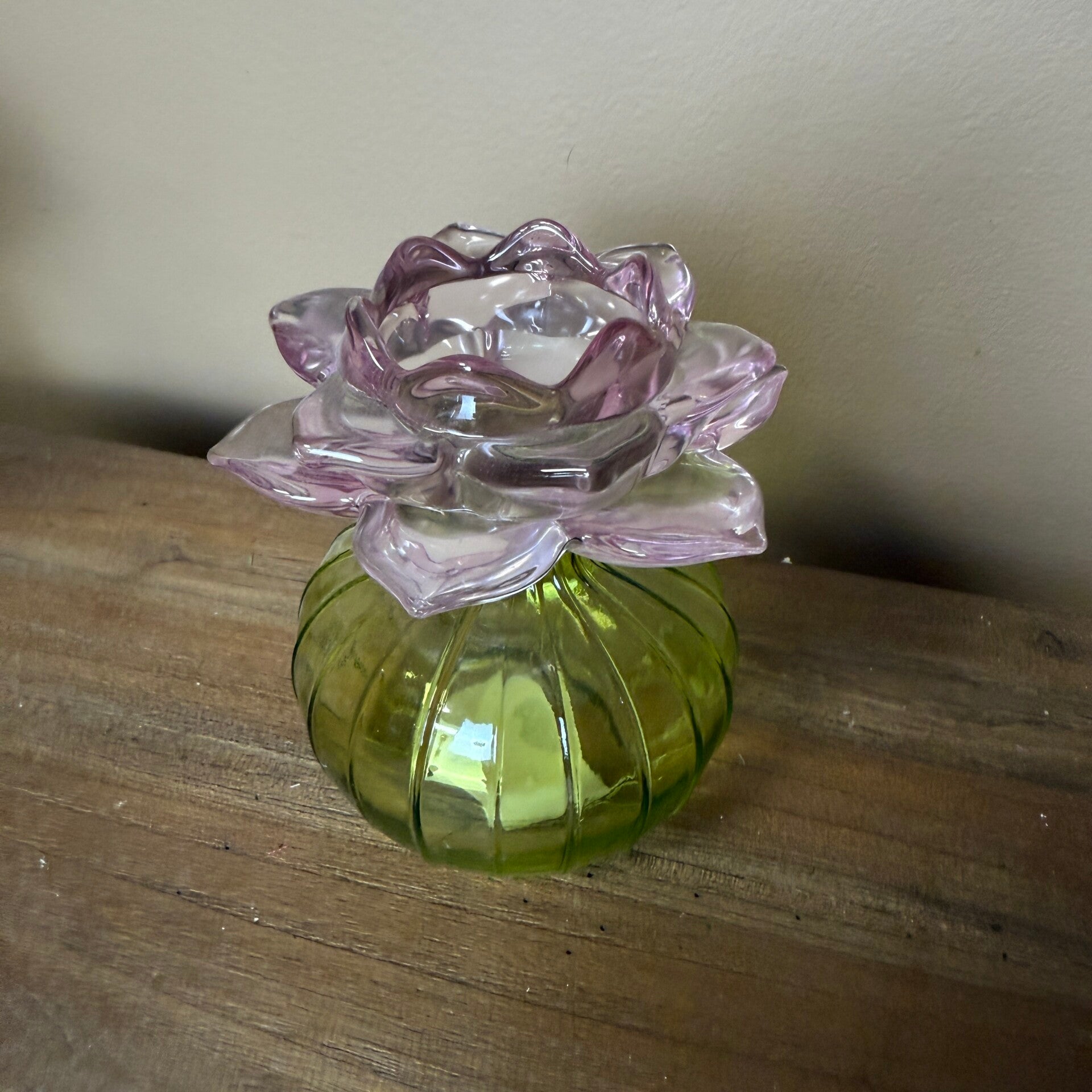 Waxinelichthouder Bloem Lila