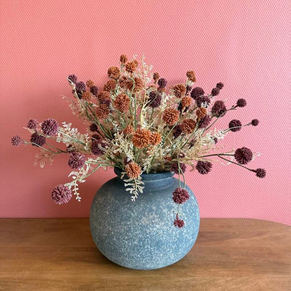 Opgemaakte Pot met Zijden Bloemen ‘Herfst’