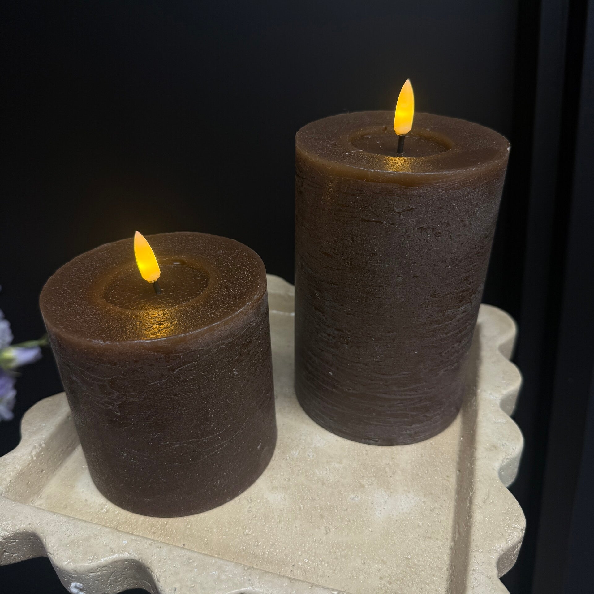 LED Stompkaars | Bruin | Ø10cm | Countryfield | In 2 maten