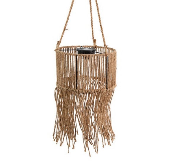 Solar Hanglamp Ibiza Jute | In 2 maten