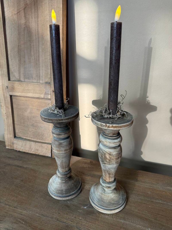 Houten Kandelaar | 25cm | 1st