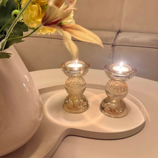 Luxe Waxinelichthouder Amber