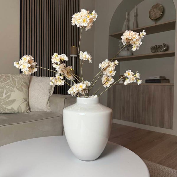 Ivory Shine Vaas ‘Tugela’ | Vase The World | In 2 maten