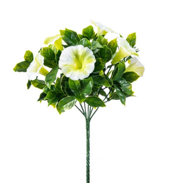 PRE ORDER Kunstbloemen Petunia Wit | UV Coating | 27cm