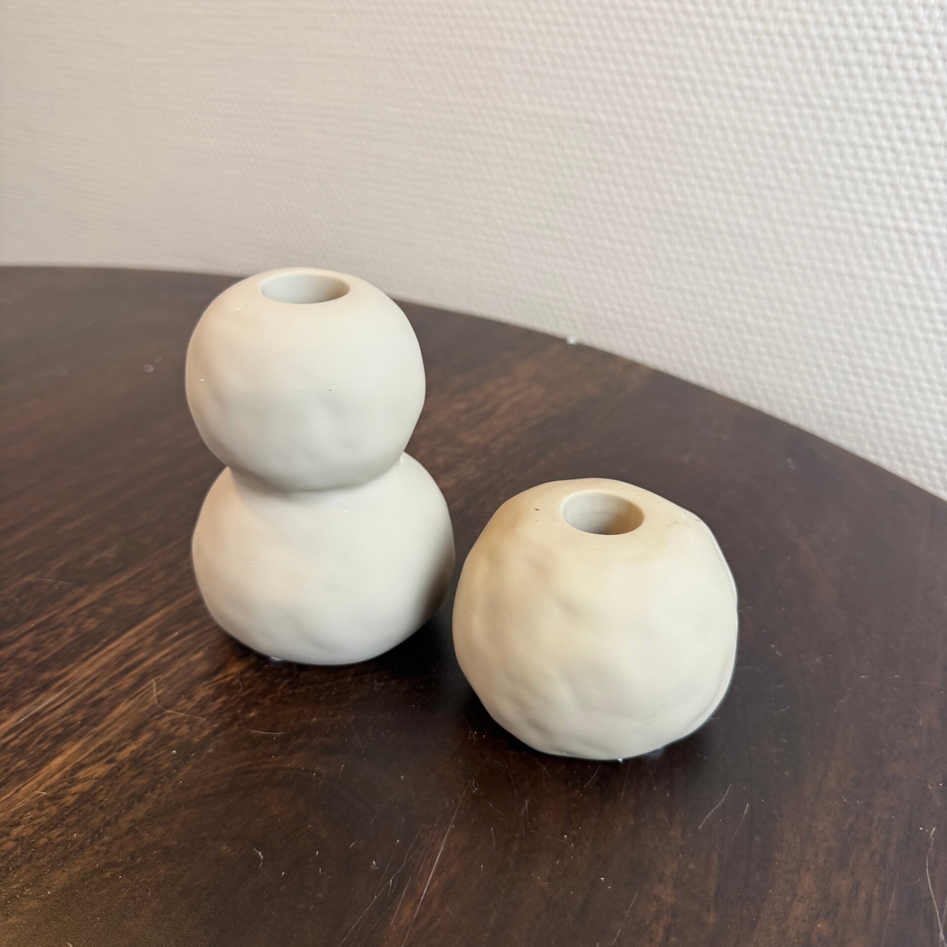 Japandi Bol Kandelaar | Set Van 2