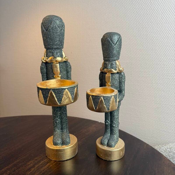 Notenkraker Sparkle Glitter Olijf/Goud | In 2 maten