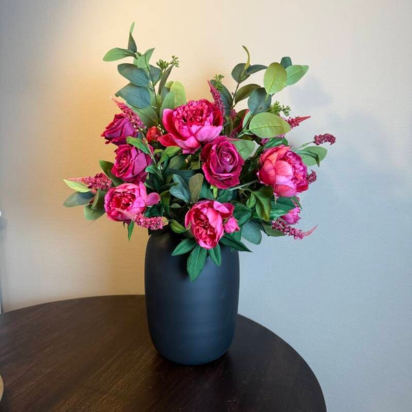 Zijden Bloemen Boeket ‘Roses’ | Met of zonder vaas