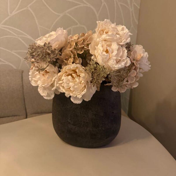 Vensterbank Vaas Inclusief Zijden Bloemen