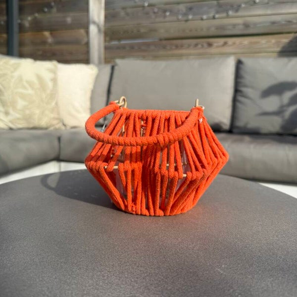 Windlicht Flower | Orange