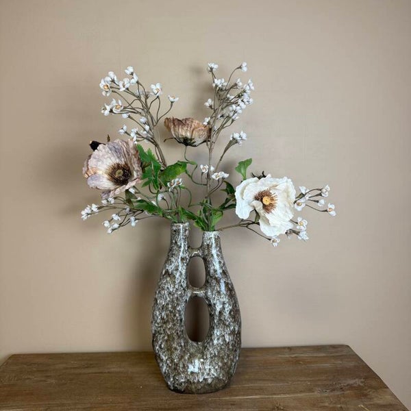 Vaas Inclusief Zijden Bloemen