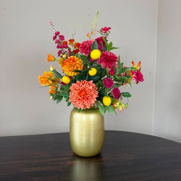 Zijden Bloemen Boeket ‘Sunny’ | Met of zonder vaas