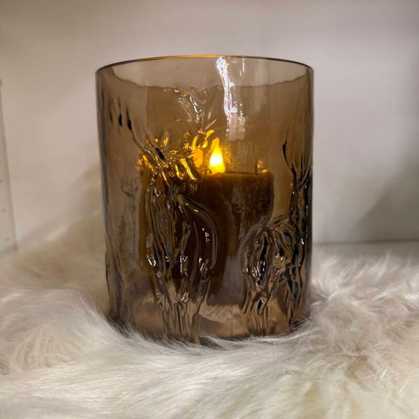 Windlicht Smoke Bruin Rendier