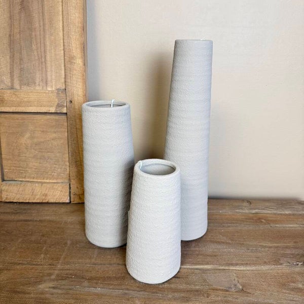 Smalle Vaas ‘Karin’ | Taupe | In 3 maten