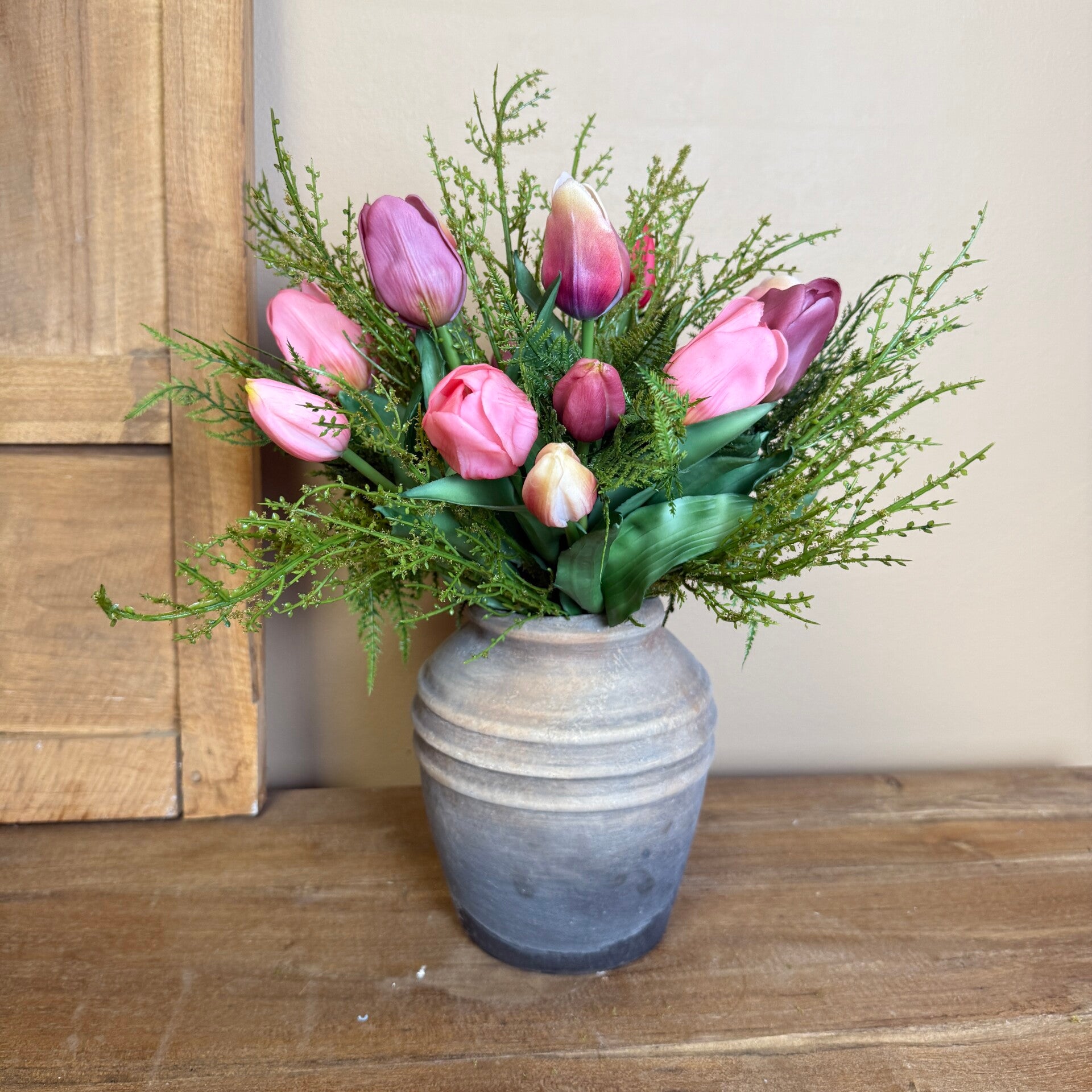 Real Touch Tulpen Boeket | 15 Tulpen | Met of zonder Vaas