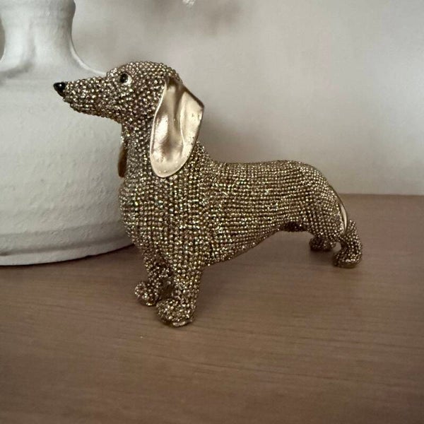 Beeldje Sparkle Teckel Goud