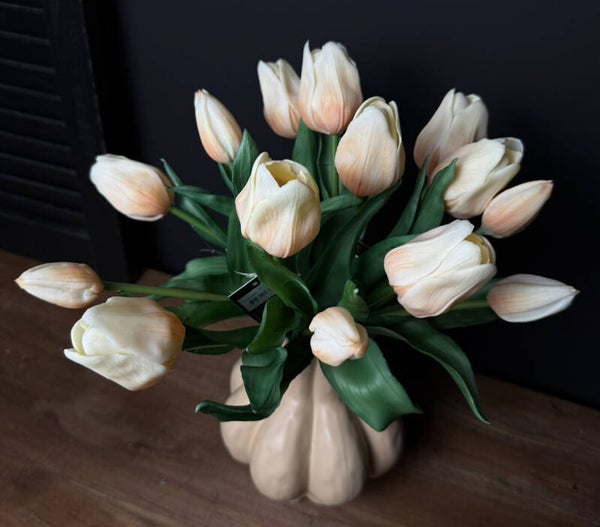 Real Touch Kunst Tulpen | Beige | 5 Stuks