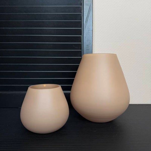 Zand Matte Windlicht ‘Tasman’ | Vase The World | Verkrijgbaar in 2 maten