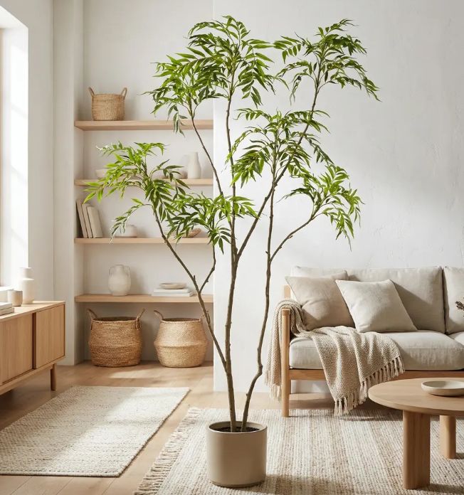 Kunst Mahonia Forunei Tree – 210 cm | Luxe Kunstboom