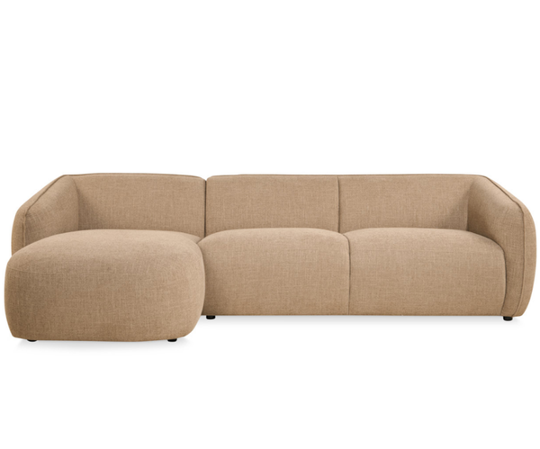 Hoekbank Laila – Stof Taupe Links