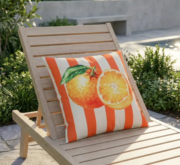 Buiten Sierkussen Orange | 45x45cm