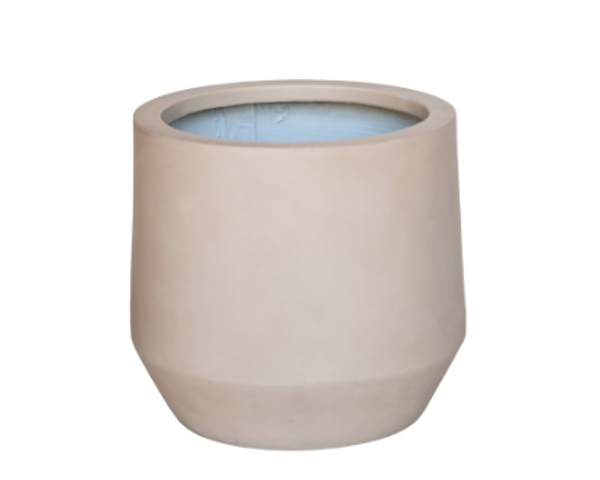 Bloempot 'Krabi' Matte Sand | Ø31 x H28 cm