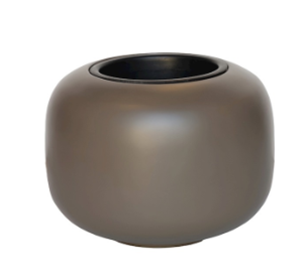 Bloempot 'Phuket' Taupe | Ø34,5 x H26 cm