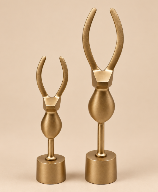 Decoratie Rendier Ornament | Goud | Verkrijgbaar in 2 maten