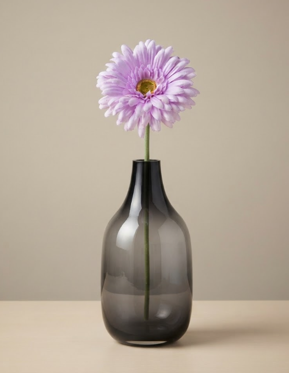 Kunstbloem Gerbera | Lila | 59cm