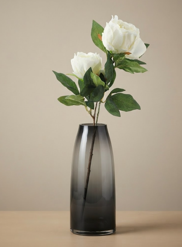 Kunstbloemen Pioenroos Creme | 65cm