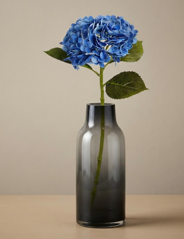 Kunstbloem Hortensia Real Touch Blue | 75cm