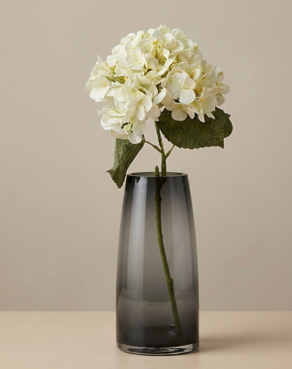 Kunstbloem Hortensia Real Touch Creme | 75cm