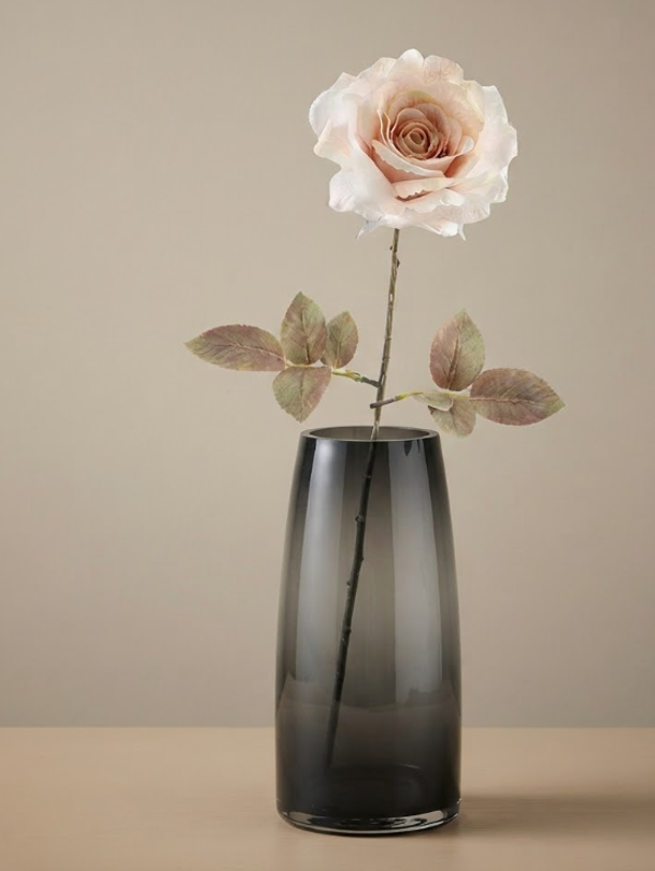 Kunstbloem Roos Dried Beige | 67cm