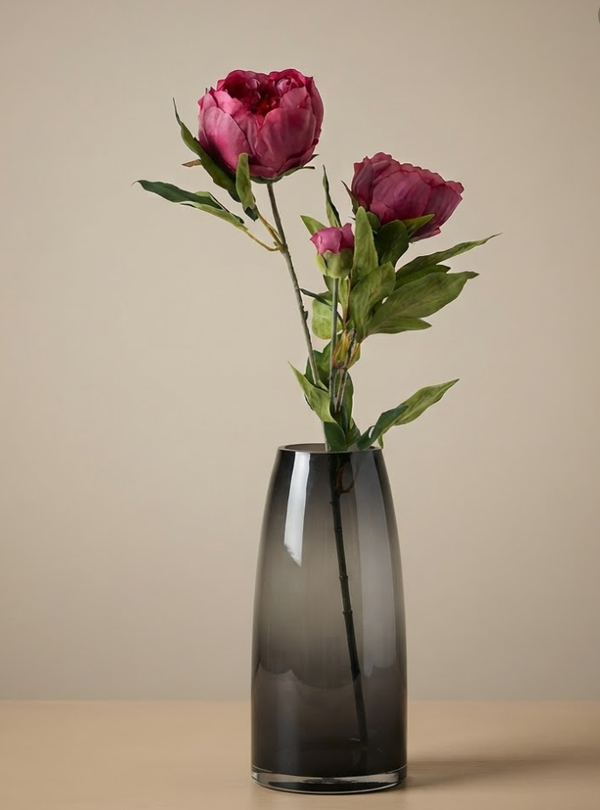 Kunstbloemen Pioenroos Fuchsia | 65cm