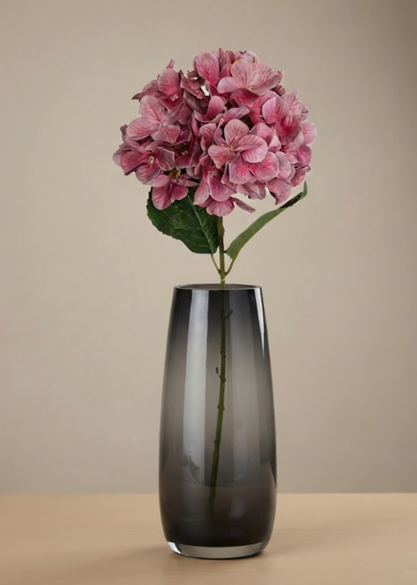 Kunstbloem Hortensia Dark Pink | 65cm