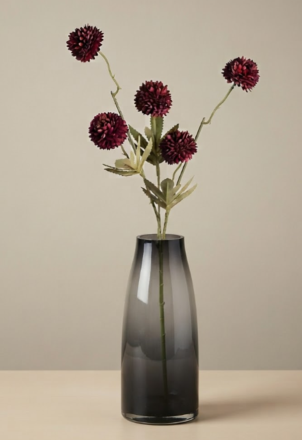 Kunsttak Mini Pom Pom Burgundy | 51cm