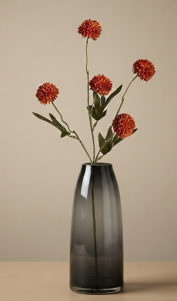 Kunsttak Mini Pom Pom Orange | 51cm