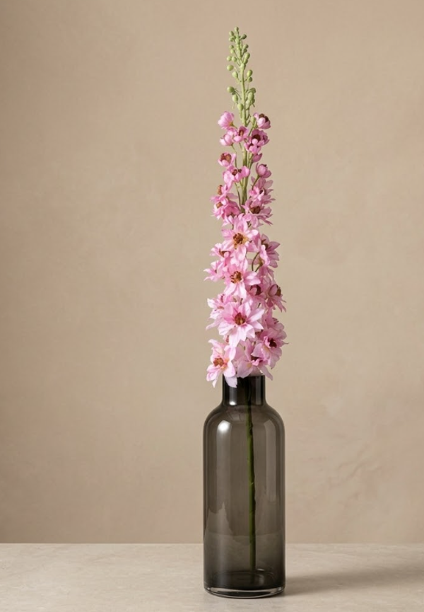 Kunstbloem Delphinium XL Roze | 135cm