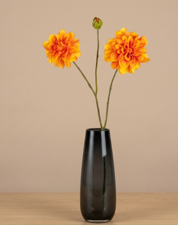 Kunstbloemen Dahlia Oranje | 80cm