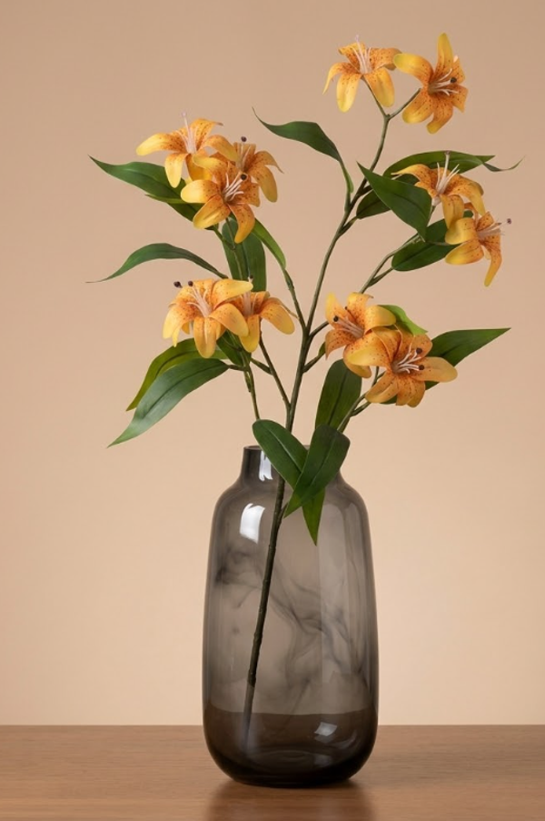 Kunstbloemen Lilium Orange | 79cm