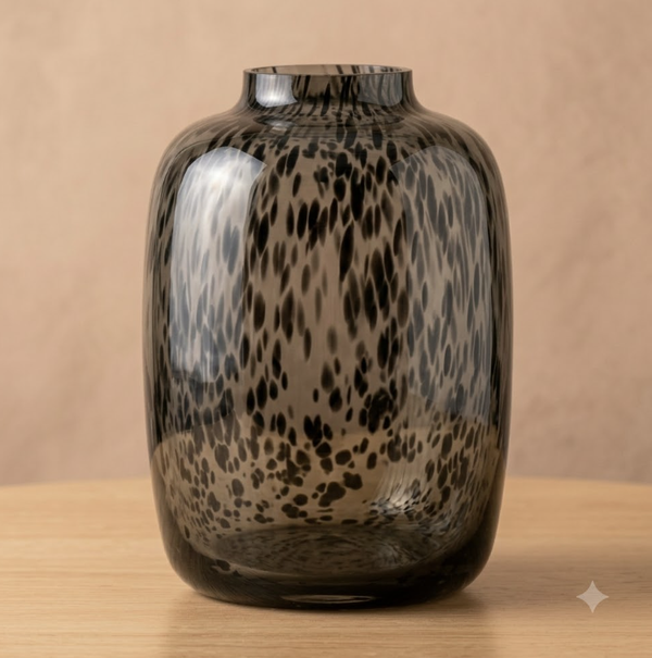 Vaas Artic Leopard Smoke  | Vase The World | In 2 maten