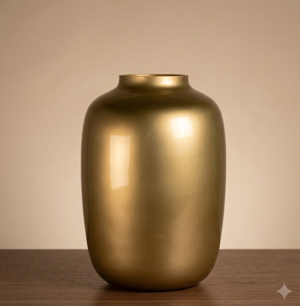 Vaas 'Artic' | Gold | Vase The World | In 3 maten