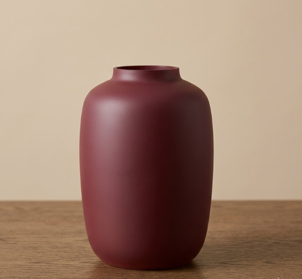 Vaas 'Artic' | Dark Matte Violet | Vase The World | In 2 maten