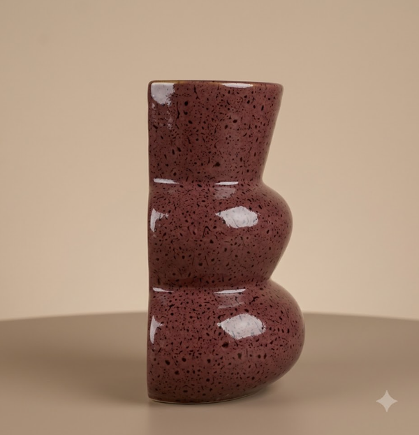 Boekenstandaard Vaas 'Vani' | Burgundy | 17,4cm