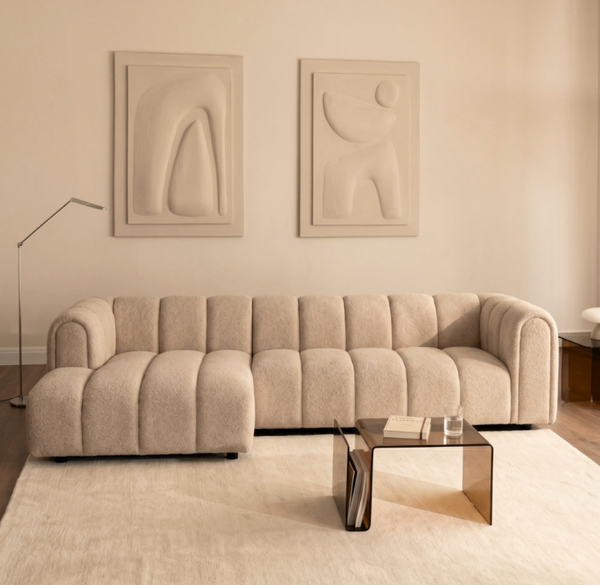 Hoekbank Fay – Beige Links