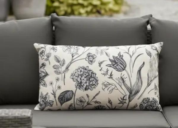 Outdoor Sierkussen | Vintage Flower | 30x50cm