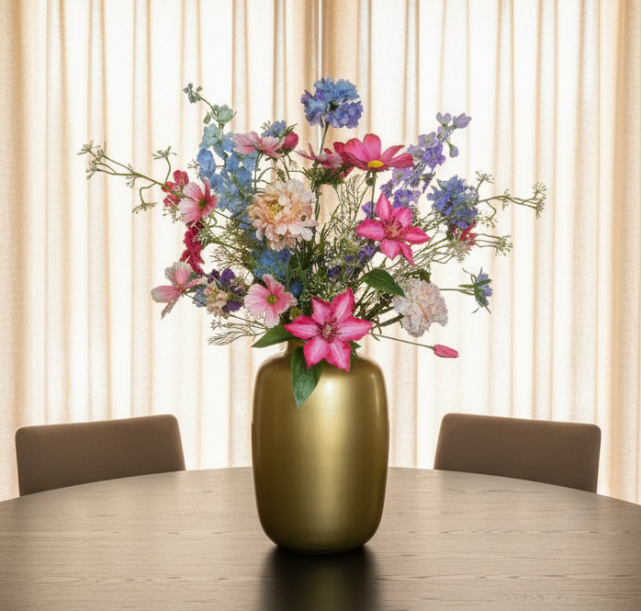 XL Zijden Bloemen Boeket ‘Lovely’ | Met of zonder vaas