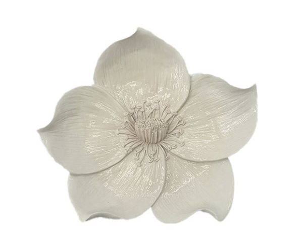 Wanddecoratie Bloem 'Zalea' | Beige | 15,5x3,5x13,8cm