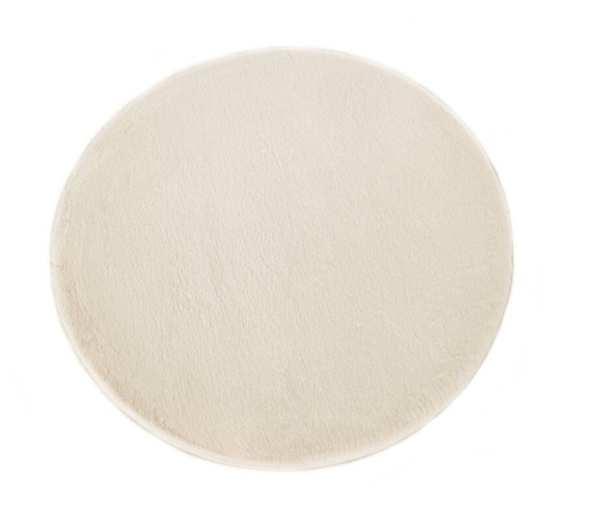 Rond Vloerkleed Fluffy | Beige | 200cm